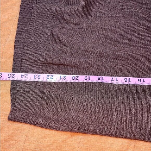 Neiman Marcus Brown 100% Cashmere Blend V-Neck Pullover Sweaters Women’s Size L - Picture 6 of 7